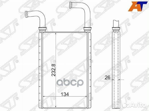 Радиатор отопителя салона Hino 500 02- mitsubi