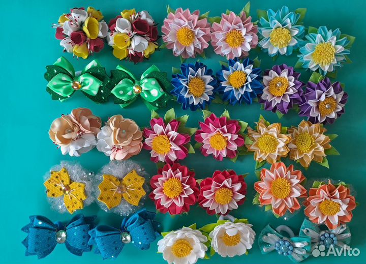 Резиночки для волос ручной работы