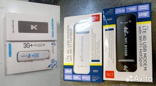 Новый модем USB 4G LTE с Wi-Fi + адаптер 2.4-5 ггц
