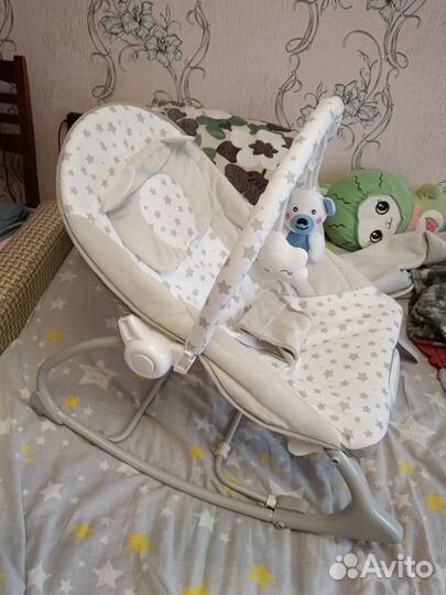 Шезлонг для новорожденных новый и игровой коврик