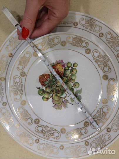 Набор тарелок и блюдо СССР (kahla, GDR