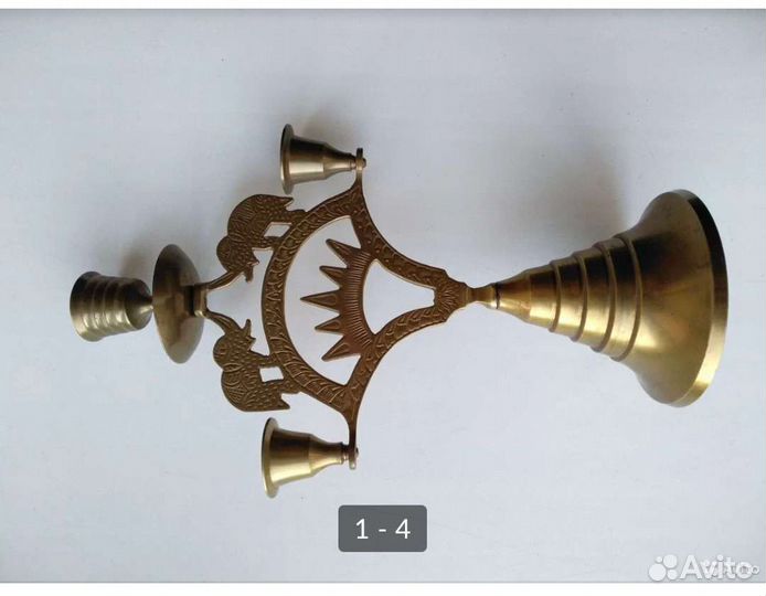 Бронзовый подсвечник из Индии 