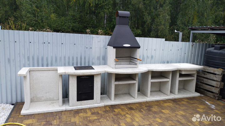 Мангальный комплекс, печь под казан, гриль зона