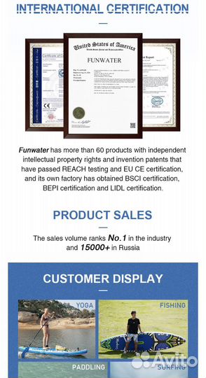 Сапборд сап борд sup MonKey 11,0 (335*84*15)