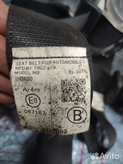 Ремень безопасности задний Тойота Камри 50 55