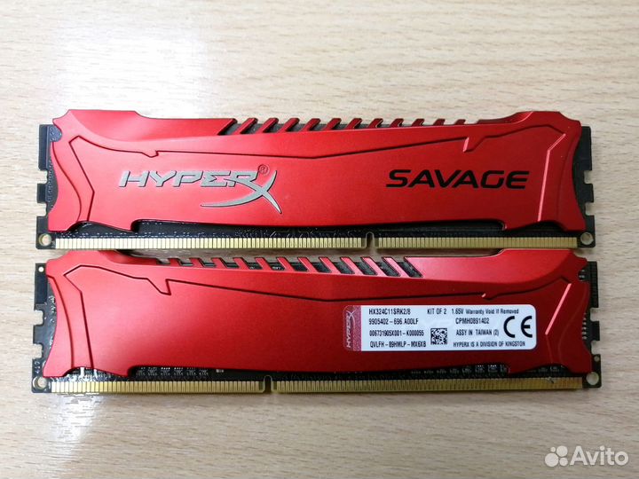 Оперативная память DDR3 HyperX Savage 8Gb (2x4Gb)