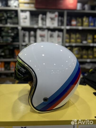 Шлем Beon B-108 white red blue(S,XL)