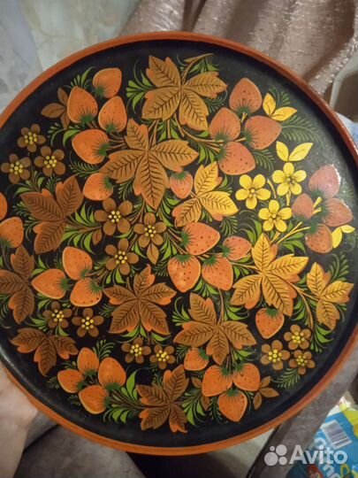 Декоративная тарелка d28 см. Палех