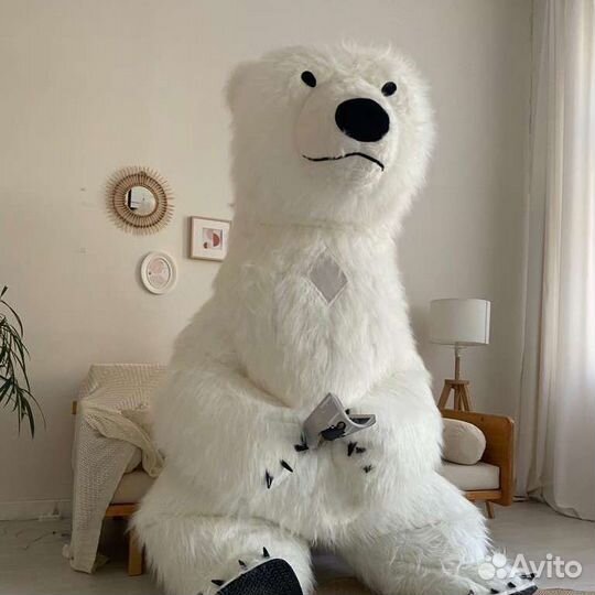 Ростовая кукла белый медведь