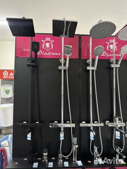 Стойка душевая, тропический душ