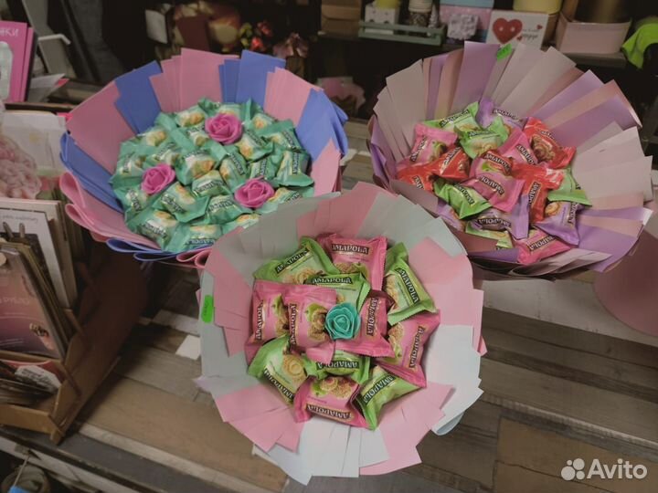 Съедобные букеты в наличии