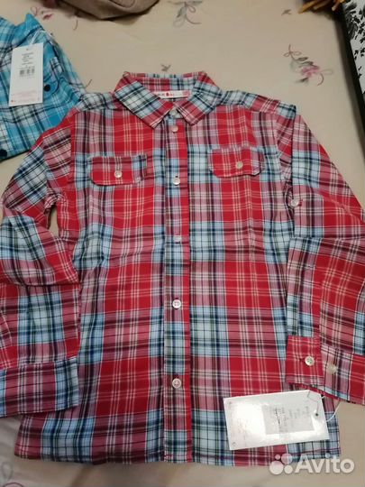 Новая рубашка для мальчика р 110 и 116