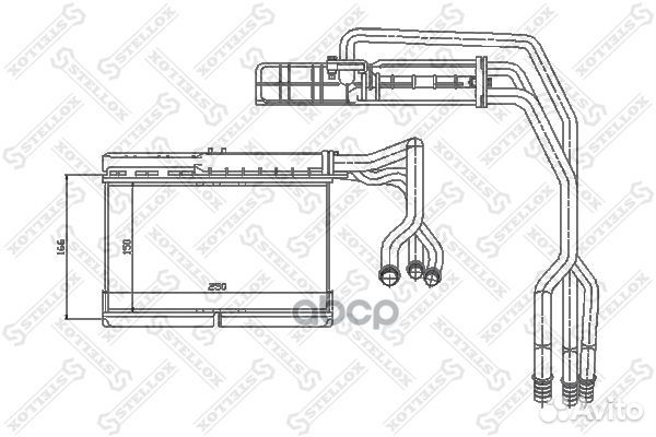 Радиаторы печкиstellox 1035073SX Stellox