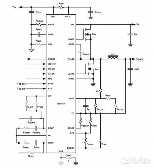 Микросхема ISL6263CRZ