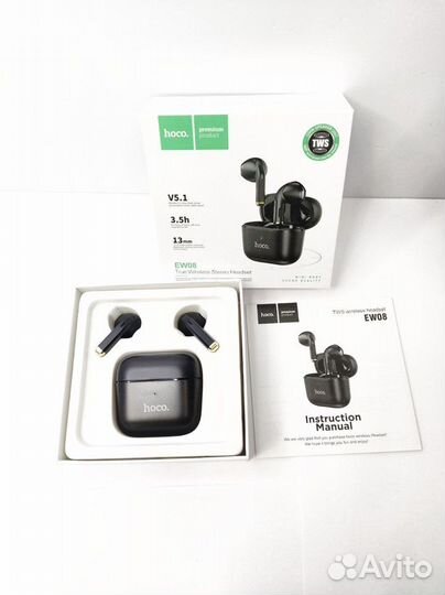 Наушники беспроводные блютуз Hoco EW08 черные