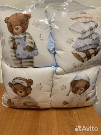 Новый комплект в кроватку для новорожденного