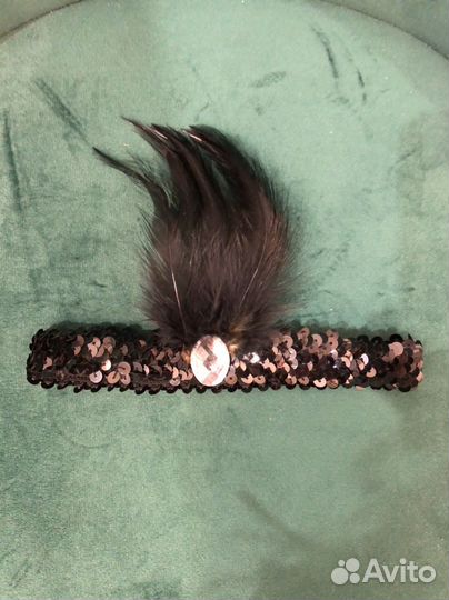 Ободок, повязка, перо