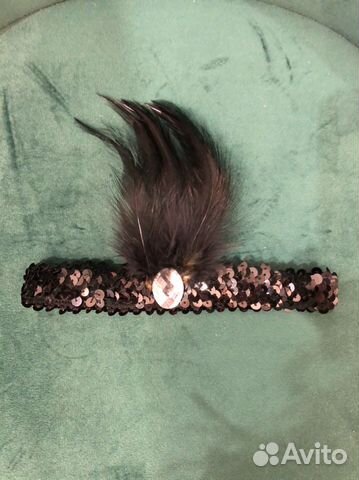 Ободок, повязка, перо