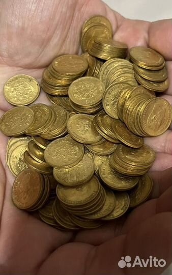 Золотые монеты николай 2