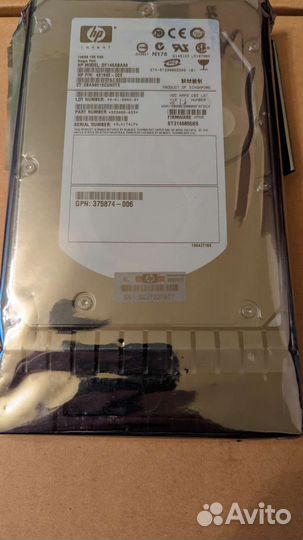 Жесткий диск новый HP 146GB SAS 15K оригинал