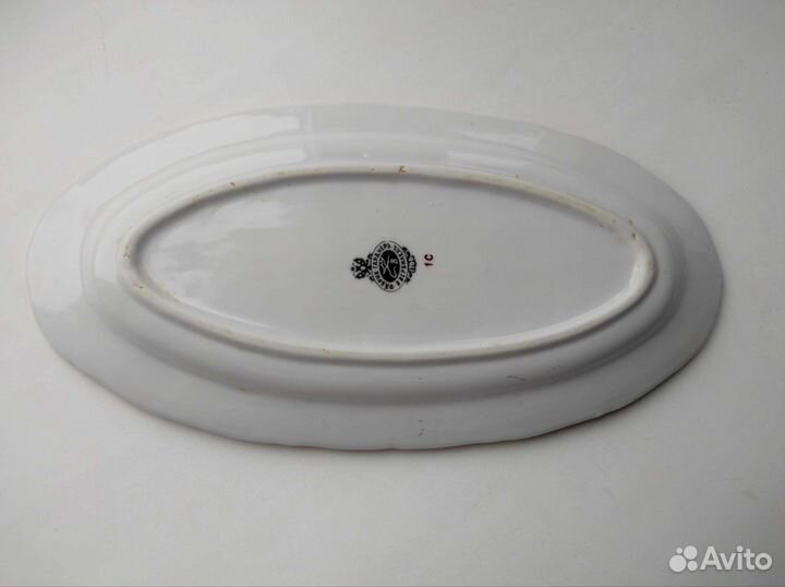 Блюдо овальное селедочница Вербилки Гарднер