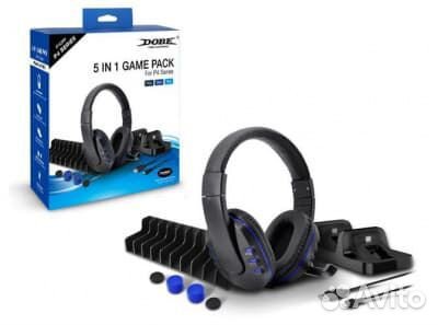 Игровой набор 5 в 1 PS4 Slim/Pro