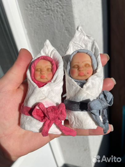 Ватные елочные игрушки