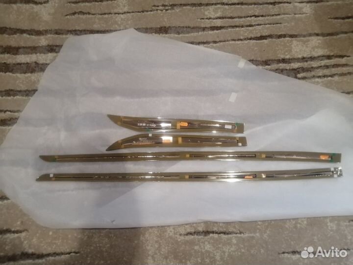 Боковые нижние хром молдинги Lexus NX II 2021-2023