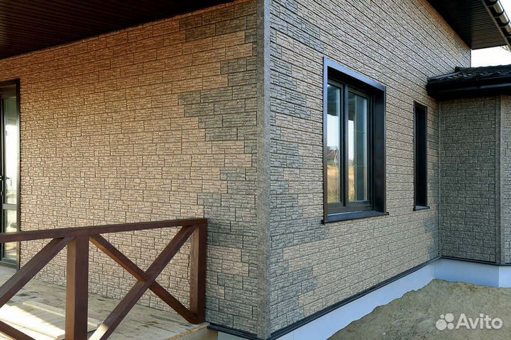 Фасадные панели Стоун Хаус Сланец