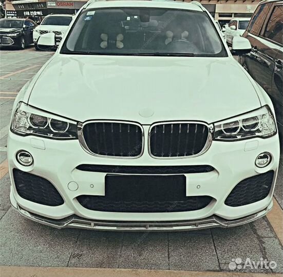 Сплиттер переднего бампера BMW X3 F25 X4 F26