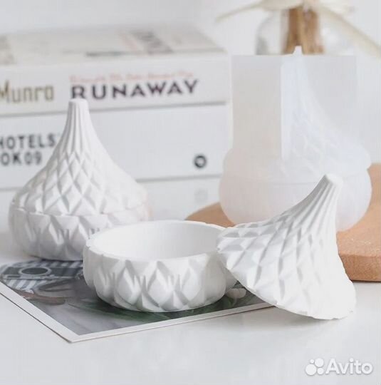 Силиконовая форма для Гипса,Молд шкатулка с вытяну