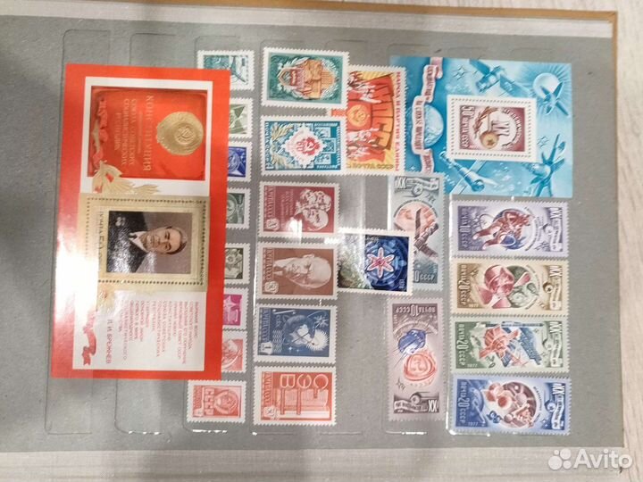 Кляссер с чистыми марками и блоками 1977-1980