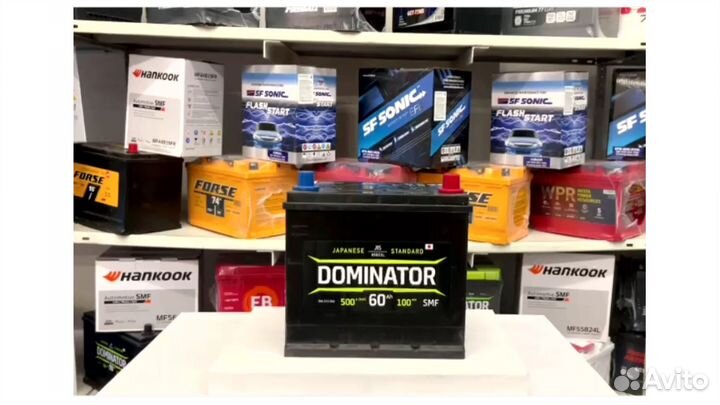 Аккумулятор dominator 60 А D23