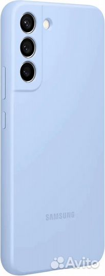 Чехол Silicone Cover для Samsung S22+ Blue, новый