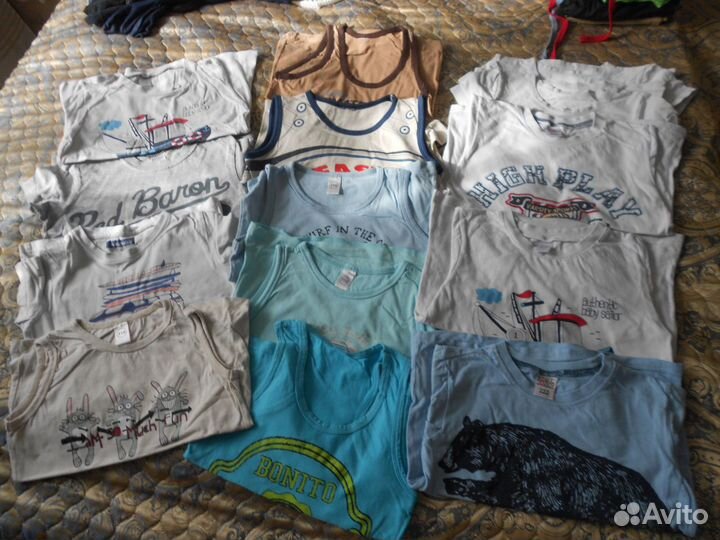 Футболки, майки, поло, шорты 104р, 110р, 116р, 122