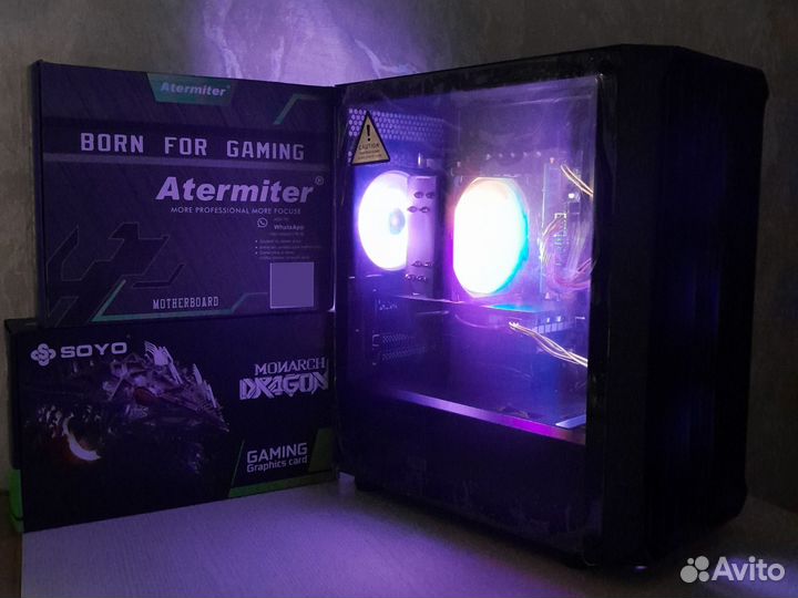 Игровой компьютер 12ядер/24 потока/16g/512g/RX580