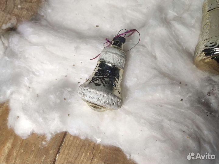 Ёлочная игрушка СССР колокол