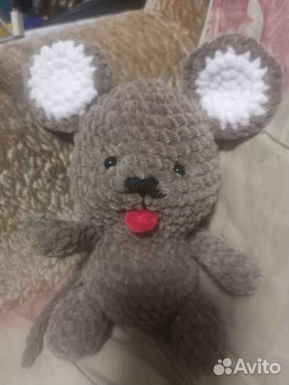 Вязание на заказ. Игрушки из плюшевой пряжи