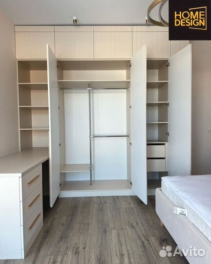 Шкаф распашной с фрезеровкой