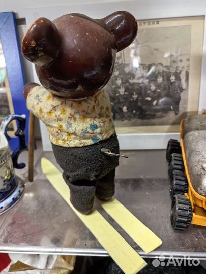 Заводная игрушка СССР деревянная