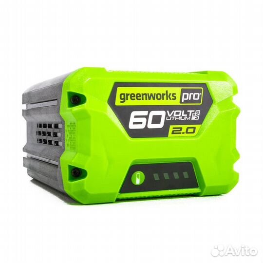 Аккумулятор Greenworks G60B2. 2918307, 60V, 2 Ач