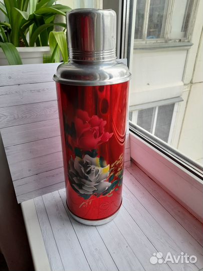 Термос китайский со стеклянной колбой 2 литра СССР