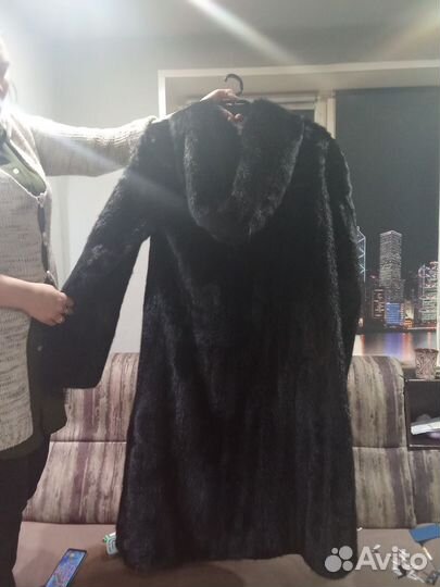 Шуба норковая 46 48 бу черная