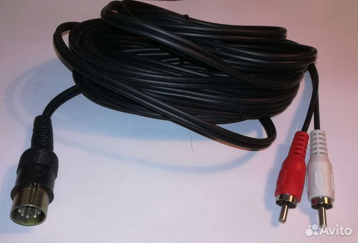 Кабель 2rca - 5din длиной 5метров