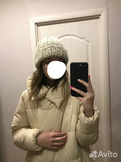 Зимний пуховик и шапка