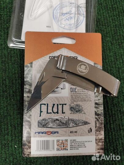 Зажим для купюр Marser нож-клипса