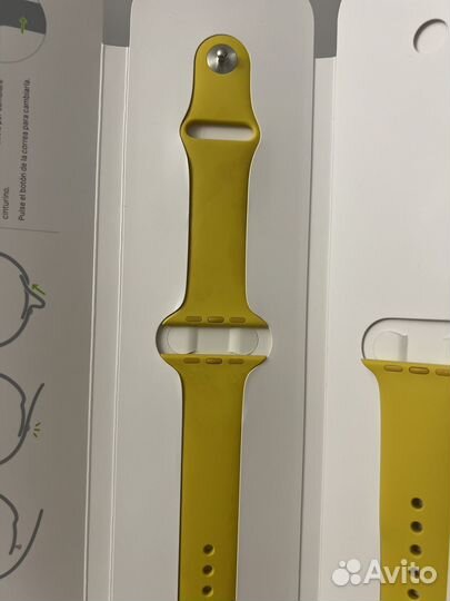 Ремешок apple watch 42mm жёлтый