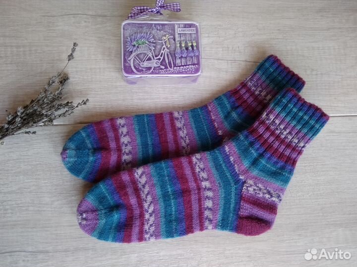 Носки шерстяные вязаные, размер 36 - 37, новые