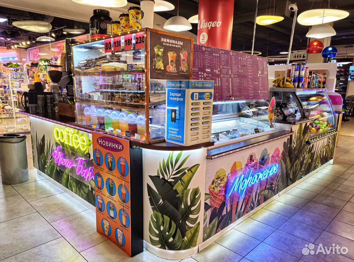 Сеть 2 кофейни, бургерная, производство мороженого