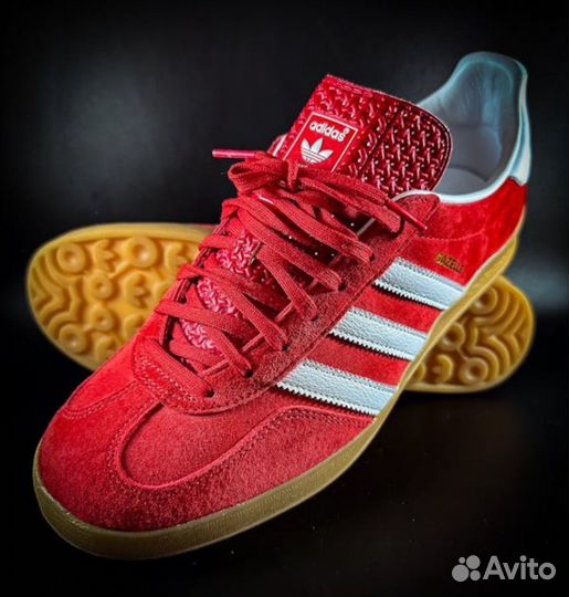 Кроссовки Adidas gazelle indoor red scarlet